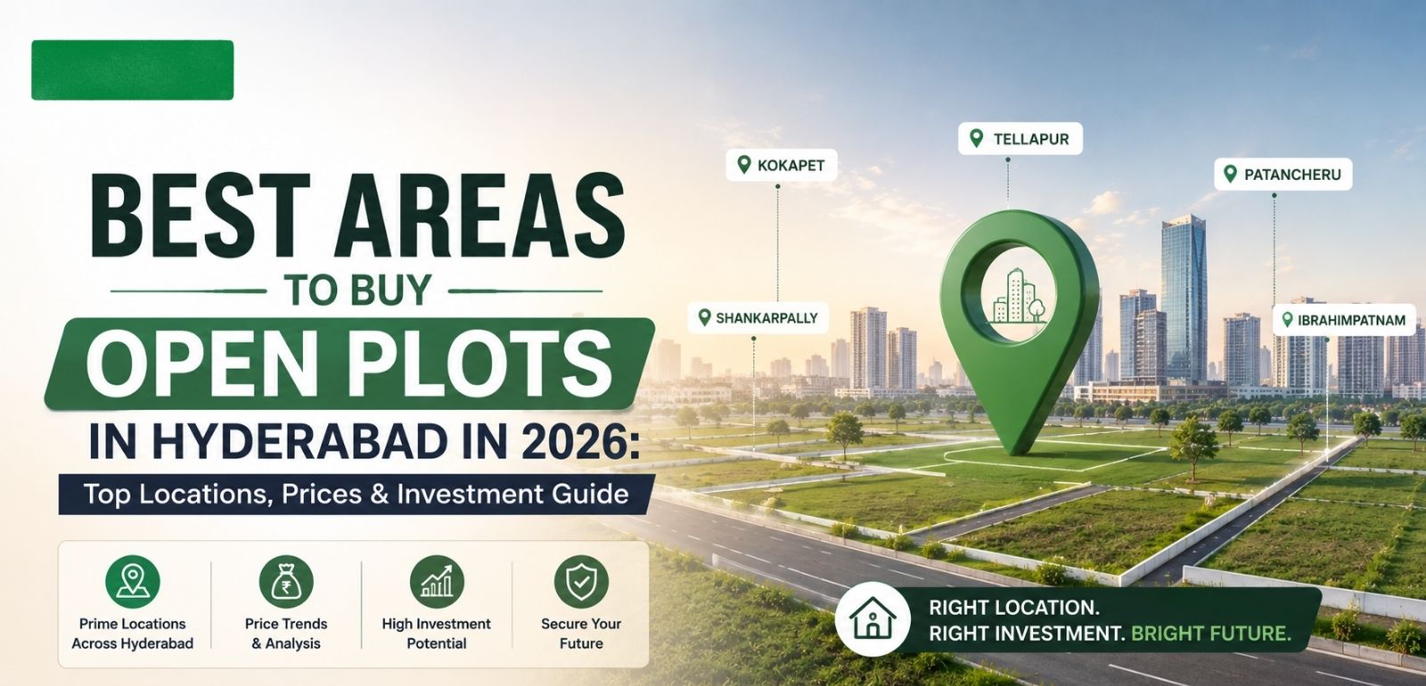 Best Areas to Buy Open Plots in Hyderabad in 2026: Top Locations, Prices & Investment Guide