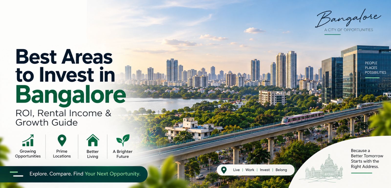 Best Areas to Invest in Bangalore for Real Estate: ROI, Rental Income & Growth Guide