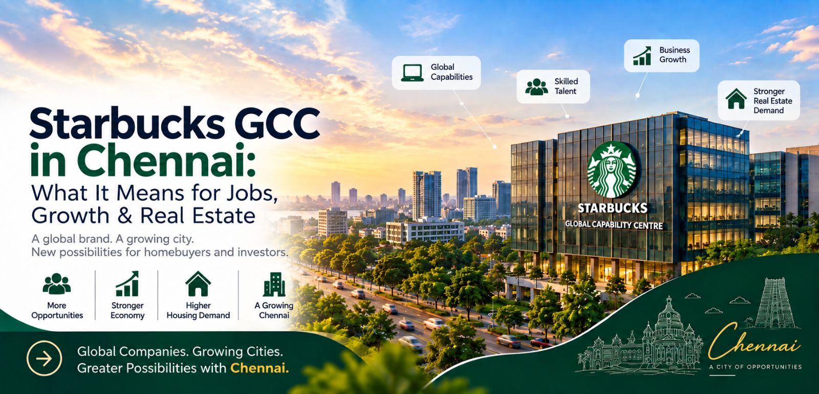 Starbucks GCC in Chennai: What It Means for Jobs, Growth & Real Estate