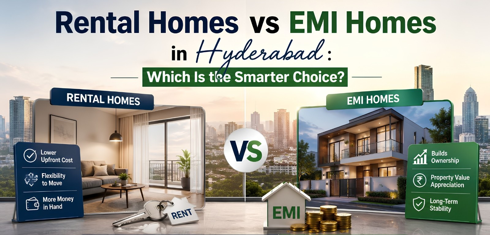 Rent vs EMI home buying decision in Hyderabad