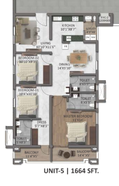 Plan 3 BHK
