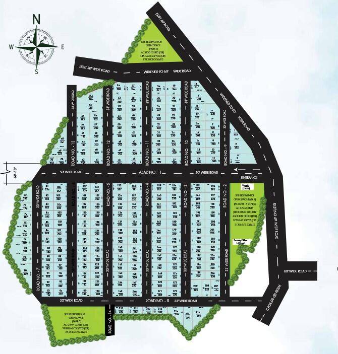 East Facing floor plan