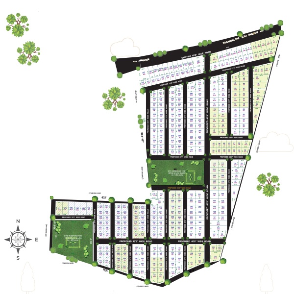 East Facing floor plan